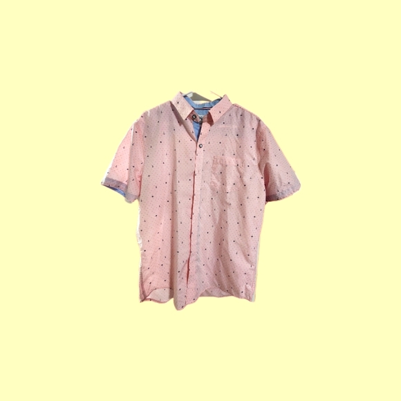 Men's pink Craft + Flow Voyage Button Up Polo - Picture 1 of 2